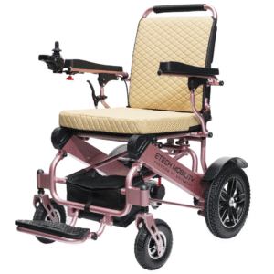 Voyager 185 – Lightweight Electric Wheelchair with Side-Slot Batteries and Reclining Seat (Heavy-duty 185kg Load)